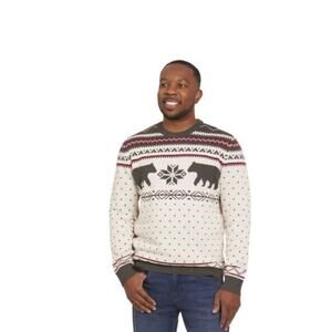 Land’s End Men’s Sweater sz XL Nordic Winter Pullover NEW # H930-K